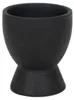 Eierbecher - H 8 cm - Schwarz matt - Steingut - 8er Set Produktbild-Vorschau 2