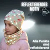 Kinder Reflektor Mütze & Loop - Flamingo Jersey Stoff innen Produktbild-Vorschau 4