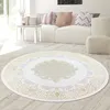 Orientalischer Designerteppich mit Ornament in weiß gold Produktbild-Vorschau 1