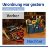 Multifunctionele tuintas met handvat en vakken, 37 liter Productafbeelding-voorbeeld 5