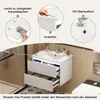 Mobile lavabo sospeso Merax, mobile da bagno con lavabo in Anteprima dell’immagine prodotto 8