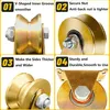 V-Nut-Stahl-Lenkrolle,Umlenkrollen für Seile,V-Nut Produktbild-Vorschau 5