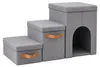Relaxdays Hundetreppe, 3 Stufen, Höhle & Stauraum, HxBxT: Produktbild-Vorschau 9