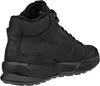 A black leather boot is shown from the side and back against a white background. Voir les images du produit