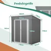 Geräteschuppen Gerätehaus Metall Gartenhaus Satteldach Produktbild-Vorschau 3