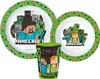 Minecraft Kinder Geschirr Set Teller Schüssel Becher Produktbild-Vorschau 1