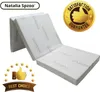 A folded mattress with bamboo branding and promotional overlays. Náhľad obrázku produktu