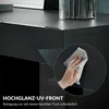 SONNI czarna komoda w wysokim połysku 90x35x83cm z Podgląd zdjęcia produktu 3