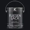 Kenzopaints 2,5Liter Fliesenlack Fliesenfarbe - Tiefschwarz Produktbild-Vorschau 1