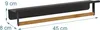 Relaxdays Handtuchhalter Wand, mit Ablage, Handtuchstange Produktbild-Vorschau 4