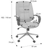 Bürostuhl MCW-O83, Drehstuhl Chefsessel , Kunstleder Produktbild-Vorschau 6