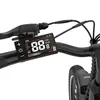 Close-up of an e-bike handlebar display and brake lever. Produktbild-Vorschau