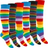 Footstar 6 Paar gestreifte hohe Socken für Frauen - Fun Produktbild-Vorschau 1