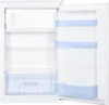 An open, empty refrigerator with shelves and door compartments. Produktbild-Vorschau