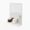 Specchio da Bagno con Mensola Bianco 70x60 cm da Parete Anteprima dell’immagine prodotto 3
