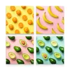 Leinwand Bilder Set Aufhängefertig 4 Bilder OBST Früchte Produktbild-Vorschau 2