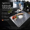 Arbeitsplatte aus Edelstahl 800x500x20mm Produktbild-Vorschau 10