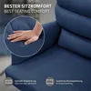 ML-Design Esszimmerstühle drehbar 4er Set Dunkelblau Produktbild-Vorschau 4