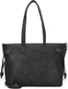 A black tote bag with embossed patterns. Produktbild-Vorschau