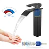 Auralum MAX Wasserhahn Bad Schwarz,Wasserfall Produktbild-Vorschau 3