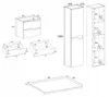 RODAN | Waschbeckenunterschrank Schwarz 100 cm - Produktbild-Vorschau 7