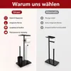 Toilettenpapierhalter mit Tablett,WC-Bürste,WC-Garnitur 4 Produktbild-Vorschau 7