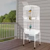 Klece pro ptáky s kolečky 47*37*137,5 cm Chovatelská klec Náhled obrázku produktu 2