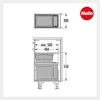 Poubelle encastrable Hailo Inset Tandem 38+7 l, gris foncé Voir les images du produit 4
