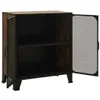 vidaXL Armadio rustico marrone 72x36x82 cm in metallo e MDF Anteprima dell’immagine prodotto 5
