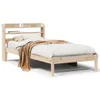 vidaXL Massivholzbett ohne Matratze 90x190 cm Kiefer Produktbild-Vorschau 1
