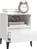 vidaXL Nočné stolíky 2 ks. Biely vysoký lesk 40x35x50 cm Náhľad obrázku produktu 5