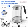 Proficook PC-WKS 1020 G: Draadloze waterkoker, glazen Productafbeelding-voorbeeld 14