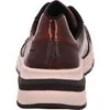 The back view of a brown women's sneaker with a thick sole. Produktbild-Vorschau