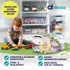 DEUBA® Aufbewahrungsboxen 6 x 60l mit Deckel und Rollen, Produktbild-Vorschau 2