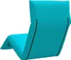A turquoise foldable sun lounger is shown from the back against a white background. Anteprima dell’immagine prodotto