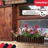 KOTARBAU® 6er Set Blumenkasten Blumentopf 58x18x16 cm Braun Produktbild-Vorschau 4