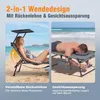 Sonnenliege klappbar mit Gesichtsaussparung – verstellbare Produktbild-Vorschau 4