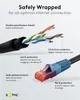 Goobay 94393 Cavo patch CAT 6 per esterni, U/UTP, nero, 30 Anteprima dell’immagine prodotto 3