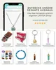 LAVISA Obelisk edelsteenkraag, zilver, met hanger, echte Productafbeelding-voorbeeld 12