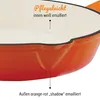 Padella in ghisa GSW Ø 26 cm con 2 beccucci, smaltata rosso Anteprima dell’immagine prodotto 4