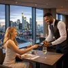 Kreditkartenzahlung einer Lady in einem Frankfurter Restaurant. mit EC-Cash Gerät. Produktbild-Vorschau