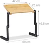 Soporte ajustable para portátil - Bambú - Aluminio - 47,5 x Vista previa de la imagen del producto 3