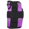 A close-up view of a purple and black ankle weight. Produktbild-Vorschau