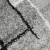 Tappeto di design con motivo quadrato astratto in grigio Anteprima dell’immagine prodotto 2