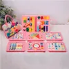 Montessori Sensoric Manipulation Panel Clock Material Case Náhľad obrázku produktu 8