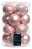 Weihnachtsbaumkugeln Glas Ø 8 cm 16 Stück puderrosa Produktbild-Vorschau 1