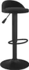 A black bar stool is shown against a white background. Voir les images du produit