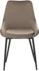 Stuhl 6er-Set - Samt & Schwarzes Metall - Taupe - MASURIE Produktbild-Vorschau 2
