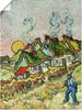 ARTland Poster Bauernhäuser bei Sonnenuntergang Größe: Produktbild-Vorschau 1