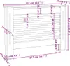 vidaXL Heizkörperabdeckung Weiß 112×19×81,5 cm MDF Produktbild-Vorschau 8